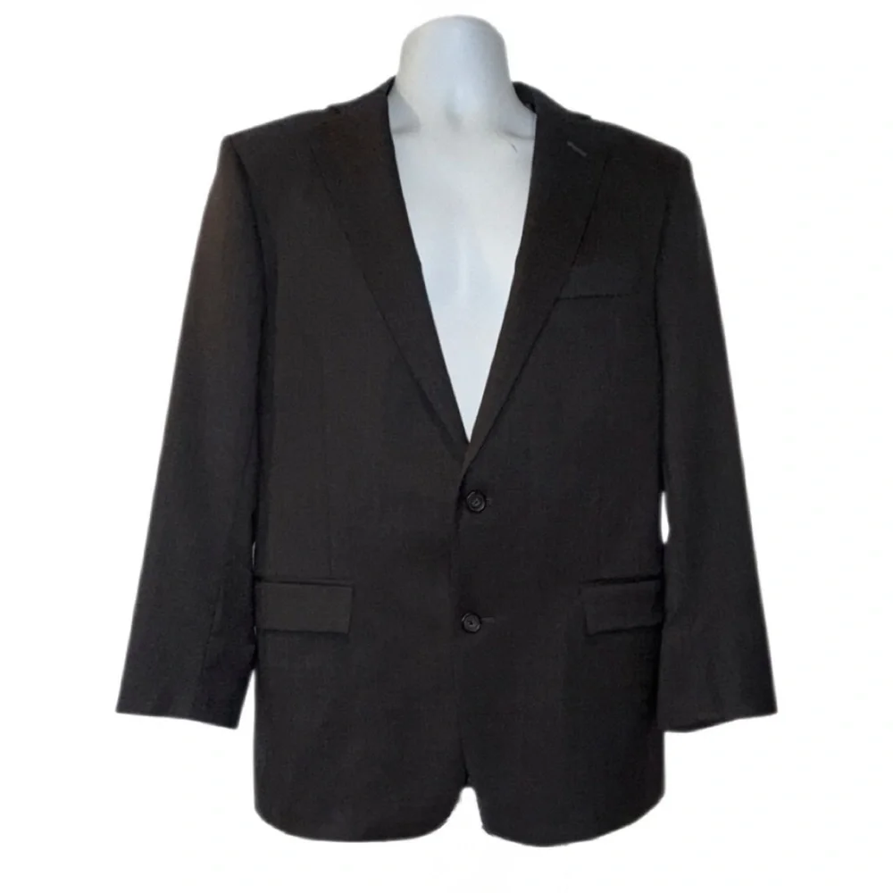 Brooks Brothers 1818 Regent Blazer 38R Charcoal Gray Wool Two-Button Jacket